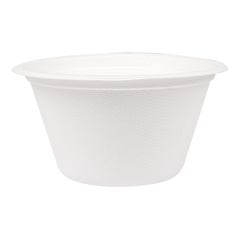 SALADIERS 'BIONIC' 750 ML Ø15,5x8,4 CM BLANC BAGASSE (600 UNITÉ)
