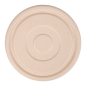 Image COUVERCLES BAS POUR SALADIERS 231.25/215.04 'BIONIC'  Ø16x1,2 CM NATUREL BAGASSE (600 UNITÉ) #2
