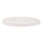 Image COUVERCLES BAS POUR SALADIERS 231.26/224.32 'BIONIC'  Ø16x1,2 CM BLANC BAGASSE (600 UNITÉ) #2