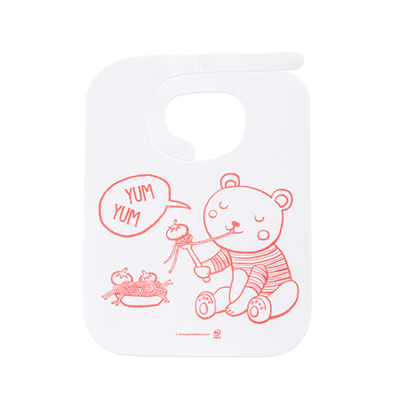 Image BAVOIRS ENFANTS  50 + 25 PE G/M2 23x31 CM BLANC AIRLAID (100 UNITÉ) #1