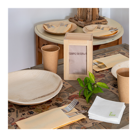 SETS DE TABLE OFFSET 'VINTAGE' 70 G/M2 30x42 CM QUADRICHROMIE KRAFT (2000 UNITÉ)