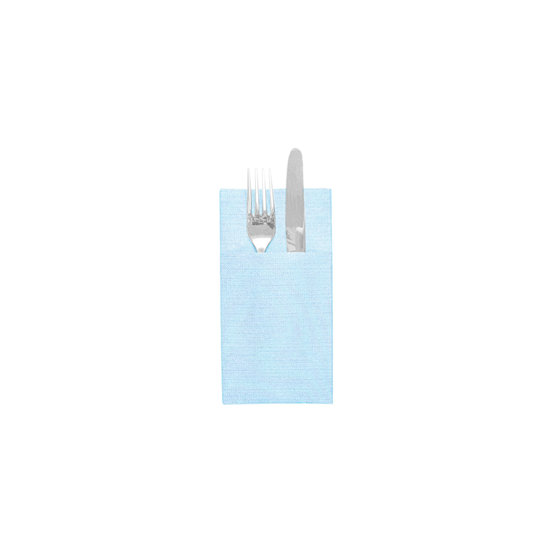 SERVIETTES KANGOUROU 'LIKE LINEN' 70 G/M2 40x40 CM TURQUOISE SPUNLACE (700 UNITÉ)