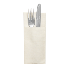 Image SERVIETTES "CANGURITO" 'LIKE LINEN' 70 G/M2 33x40 CM CREME SPUNLACE (700 UNITÉ) #1