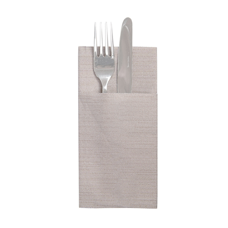 Image SERVIETTES KANGOUROU PLUS 'LIKE LINEN' 70 G/M2 40x45 CM CHOCOLAT SPUNLACE (720 UNITÉ) #1