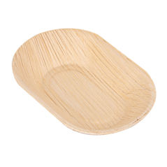 Image ASSIETTES 'ARECA' 11x7x2,5 CM NATUREL ARECA (200 UNITÉ) #1