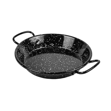 Image MINI POELE ÉMAILLÉE 'ARTINOX'  Ø15x2 CM NOIR ACIER (10 UNITÉ) #1