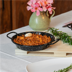 Image MINI POELE ÉMAILLÉE 'ARTINOX'  Ø15x2 CM NOIR ACIER (10 UNITÉ) #4