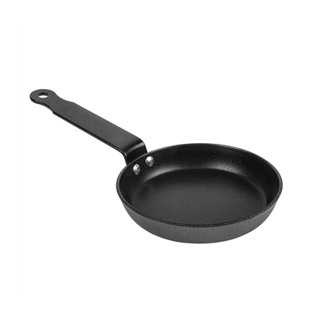 Image MINI POÊLE ANTI-ADHESIVE 'ARTINOX'  Ø12x2,2 CM NOIR ACIER (6 UNITÉ) #1