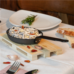 Image MINI POÊLE ANTI-ADHESIVE 'ARTINOX'  Ø12x2,2 CM NOIR ACIER (6 UNITÉ) #4