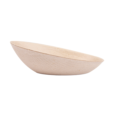 RÉCIPIENT OVALE 'BIONIC'  8x4,8x2,7 CM NATUREL BAGASSE (1000 UNITÉ)