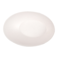 Image RÉCIPIENT OVALE 'BIONIC'  8x4,8x2,7 CM BLANC BAGASSE (1000 UNITÉ) #3