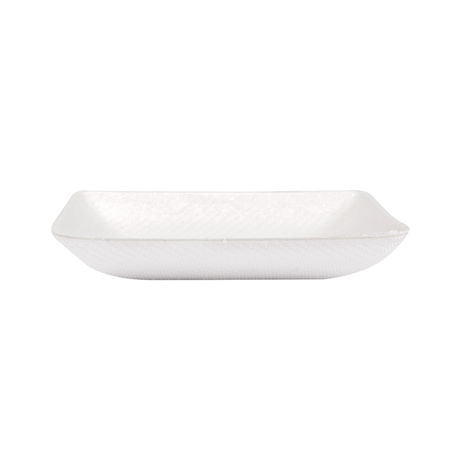 RÉCIPIENT CARRÉ 'BIONIC'  6,5x6,5x1,2 CM BLANC BAGASSE (1000 UNITÉ)
