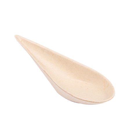 Image RÉCIPIENT À CUILLÈRE 'BIONIC'  10,5x3,6x2,7 CM NATUREL BAGASSE (1000 UNITÉ) #1