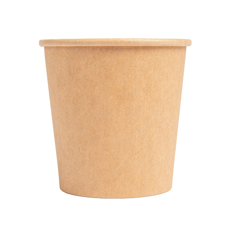 GOBELETS BOISSONS CHAUDES 1 PAROI 120 ML 230 + 18 PE G/M2 Ø6,2/4,5x6 CM MARRON CARTON (1000 UNITÉ)