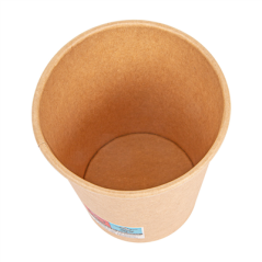 Image GOBELETS BOISSONS CHAUDES 1 PAROI 240 ML 280 + 18 PE G/M2 Ø8/5,6x9,2 CM MARRON CARTON (1000 UNITÉ) #3