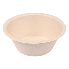 Image BOLS 'BIONIC' 250 ML Ø11,4x4,4 CM NATUREL BAGASSE (1500 UNITÉ) #1