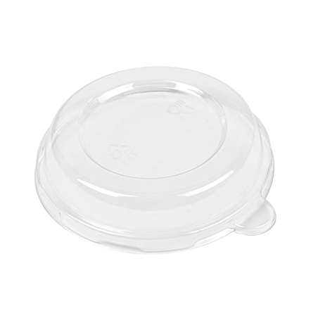 Image COUVERCLES HAUTS POUR RÉFÉRENCE 233.03/04 'BIONIC'  Ø12,4x2,5 CM TRANSPARENT PET (1500 UNITÉ) #1