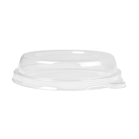 COUVERCLES HAUTS POUR RÉFÉRENCE 233.03/04 'BIONIC'  Ø12,4x2,5 CM TRANSPARENT PET (1500 UNITÉ)
