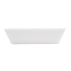 BARQUETTES 'BIONIC' 800 ML 20,3x13,6x5 CM BLANC BAGASSE (500 UNITÉ)