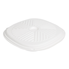 Image BOÎTES PIZZA 'BIONIC'  Ø35x2,8 CM BLANC BAGASSE (100 UNITÉ) #1