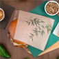Image PAPIER INGRAISSABLES OUVERT 2 CÔTÉS FAST FOOD 'FEEL GREEN' 34 G/M2 13x14 CM NATUREL PARCH.INGRAISSABLE (1000 UNITÉ) #5
