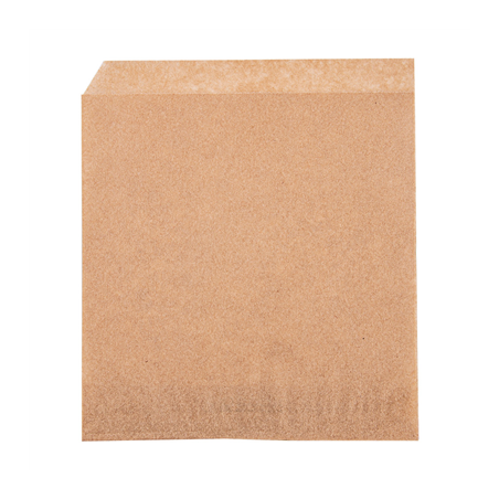 Image PAPIER INGRAISSABLES OUVERT 2 CÔTÉS FAST FOOD  34 G/M2 13x14 CM NATUREL PARCH.INGRAISSABLE (1000 UNITÉ) #1