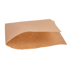 PAPIER INGRAISSABLES OUVERT 2 CÔTÉS FAST FOOD  34 G/M2 13x14 CM NATUREL PARCH.INGRAISSABLE (1000 UNITÉ)