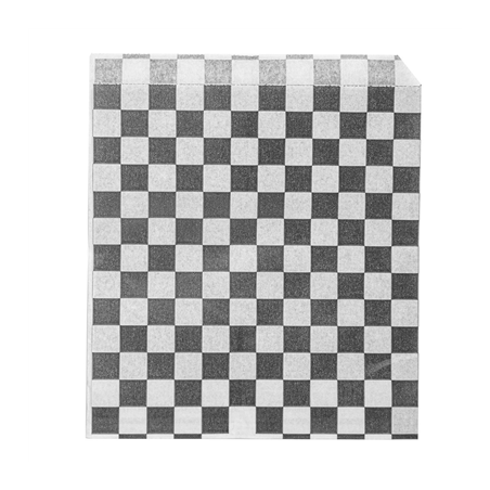 Image PAPIER INGRAISSABLES OUVERT 2 CÔTÉS FAST FOOD 'FITIPALDI' 34 G/M2 13x14 CM NOIR PARCH.INGRAISSABLE (1000 UNITÉ) #1