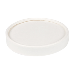 Image COUVERCLES POTS À GLACES 180 ML 280 + 18 PE G/M2 Ø8,7 CM BLANC CARTON (1000 UNITÉ) #1