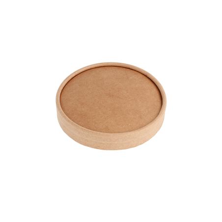 Image COUVERCLES POTS À GLACES 180 ML 280 + 18 PE G/M2 Ø8,7 CM MARRON CARTON (1000 UNITÉ) #1