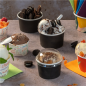 Image POTS À GLACES 300 ML 250 + 18 PE G/M2 Ø10x5,5 CM NOIR CARTON (2000 UNITÉ) #2