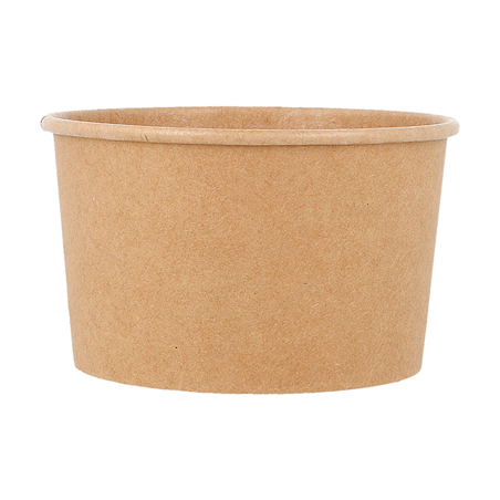 Image POTS À GLACES 300 ML 250 + 18 PE G/M2 Ø10x5,5 CM NATUREL CARTON (2000 UNITÉ) #1