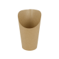 Image GOBELETS A FRITES OUVERTS 22 OZ - 660 ML 200 + 25PE G/M2 Ø8,5x18 CM MARRON CARTON (1000 UNITÉ) #1