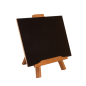 Image TABLEAU DOUBLE CÔTÉ + SUPPORT DE TABLE  35,5x21,8x18 CM NOIR BOIS (1 UNITÉ) #2