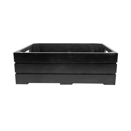 BOÎTE BUFFET GN 1/2  32,5x26,5x10 CM NOIR BAMBOU (1 UNITÉ)