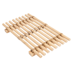 Image TAPIS DE TABLE DE PRÉSENTATION 26,5x16,2 CM NATUREL BAMBOU (10 UNITÉ) #1