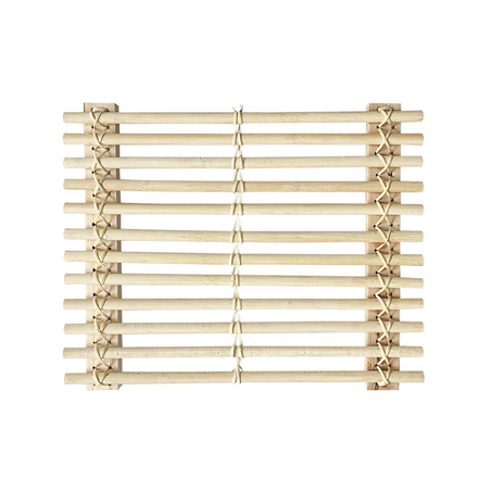 Image TAPIS DE TABLE DE PRÉSENTATION  32,5x26,5 CM NATUREL BAMBOU (10 UNITÉ) #1