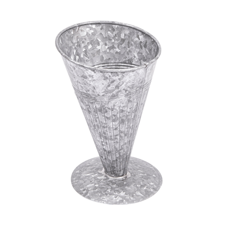 Image GOBELETS POUR FRITURES  200 + 25PE G/M2 Ø12x17,5 CM METAL ACIER (6 UNITÉ) #1