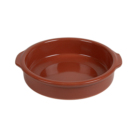 RÉCIPIENTS AVEC ANSES 550 ML Ø17x4,5 CM MARRON CERAMIQUE (12 UNITÉ)