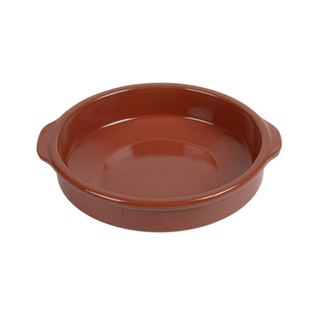 RÉCIPIENT AVEC ANSES 850 ML Ø20x5 CM MARRON CERAMIQUE (8 UNITÉ)