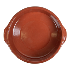 Image RÉCIPIENT AVEC ANSES 850 ML Ø20x5 CM MARRON CERAMIQUE (8 UNITÉ) #4