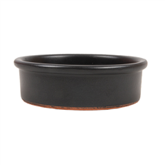 RÉCIPIENTS EN FAÏENCE POUR MISE EN BOUCHE 100 ML Ø8,95x2,9 CM NOIR CERAMIQUE (42 UNITÉ)