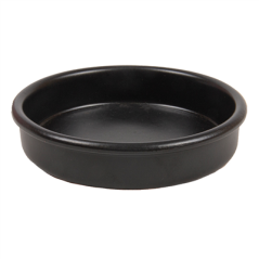 Image RÉCIPIENTS EN FAÏENCE POUR CRÈME CATALANE 220 ML Ø12x2,6 CM NOIR CERAMIQUE (44 UNITÉ) #1