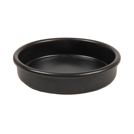 Image RÉCIPIENTS EN FAÏENCE POUR CRÈME CATALANE 220 ML Ø12x2,6 CM NOIR CERAMIQUE (44 UNITÉ) #1