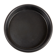 RÉCIPIENTS EN FAÏENCE POUR CRÈME CATALANE 220 ML Ø12x2,6 CM NOIR CERAMIQUE (44 UNITÉ)