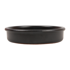 Image RÉCIPIENTS EN FAÏENCE POUR CRÈME CATALANE 220 ML Ø12x2,6 CM NOIR CERAMIQUE (44 UNITÉ) #3