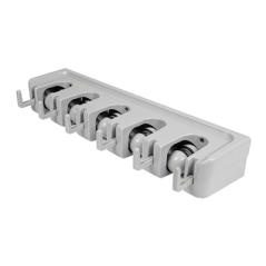 RACK POUR CINTRE À BALAI  42x12,5x6,7 CM GRIS ABS (1 UNITÉ)