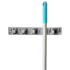 Image RACK POUR CINTRE À BALAI  42x12,5x6,7 CM GRIS ABS (1 UNITÉ) #4