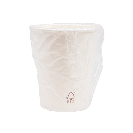 Image GOBELETS EN SACHET 360 ML 300 + 18 PE G/M2 Ø9/6x11 CM BLANC CARTON (1000 UNITÉ) #1