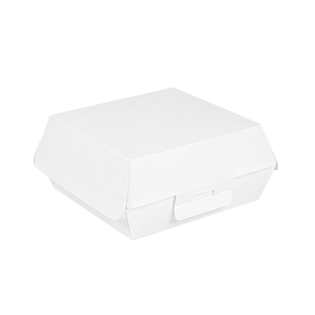Image BOÎTES HAMBURGER 'THEPACK' 230 G/M2 14,2x13,7x6,1 CM (L) BLANC CARTON ONDULÉ NANO-MICRO (500 UNITÉ) #1